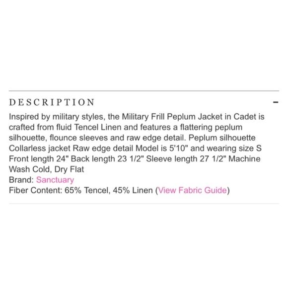 Sanctuary Olive Green Military Frill Ruffle Linen Utility Jacket Bell Sleeves S - Picture 6 of 14